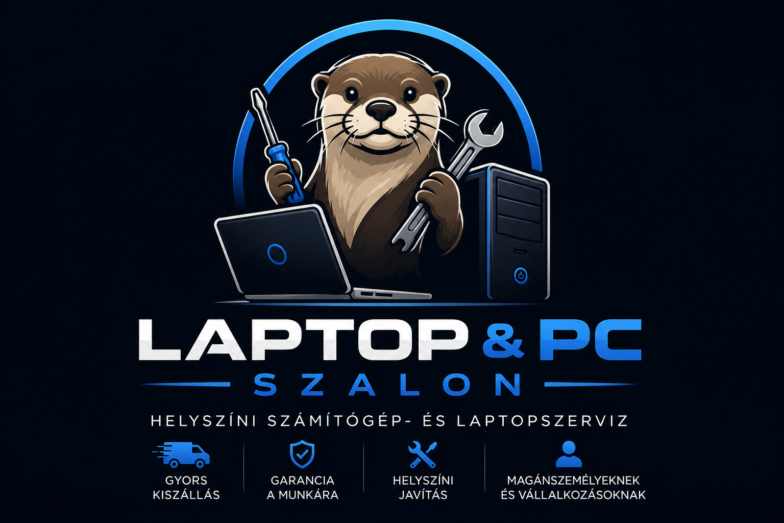 Laptop & PC Szerviz logó